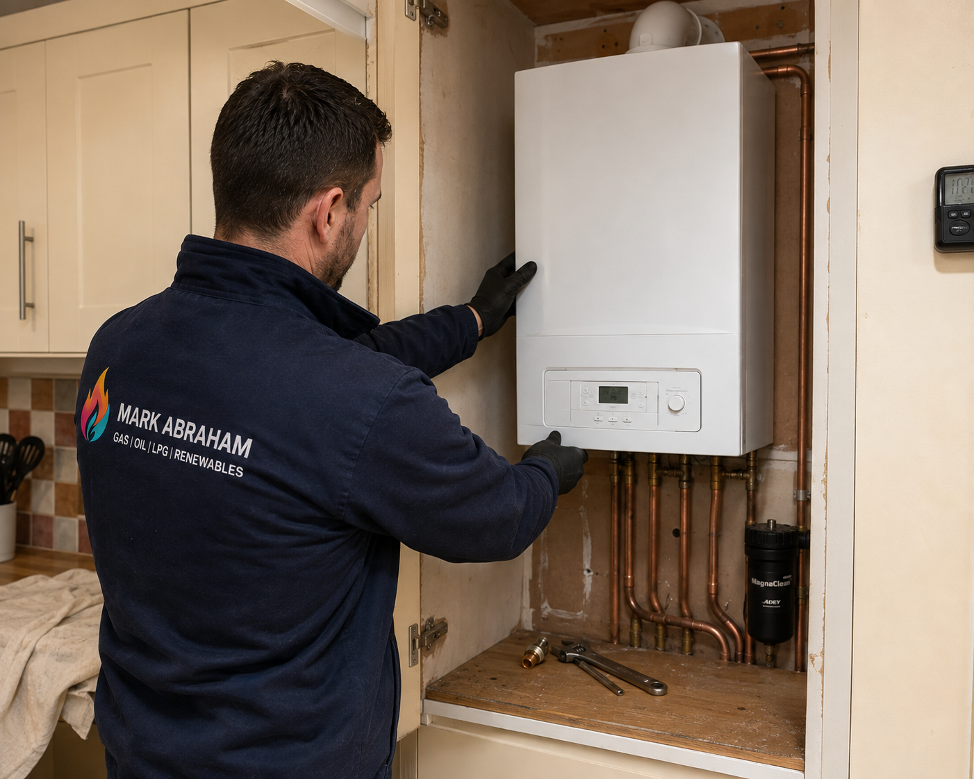 Mark Abraham Gas - Installing Gas Boiler